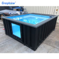Estructura prefabricada Piscina de contenedor de natación acrílica de fibra de vidrio impermeable personalizada